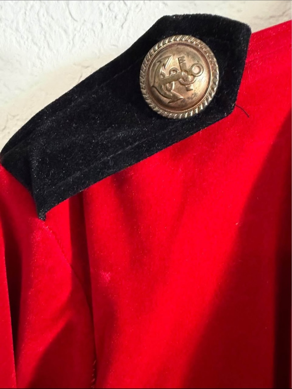 Leg Avenue Red and Black Military-Inspired Coat Dress - Picture 10 of 10